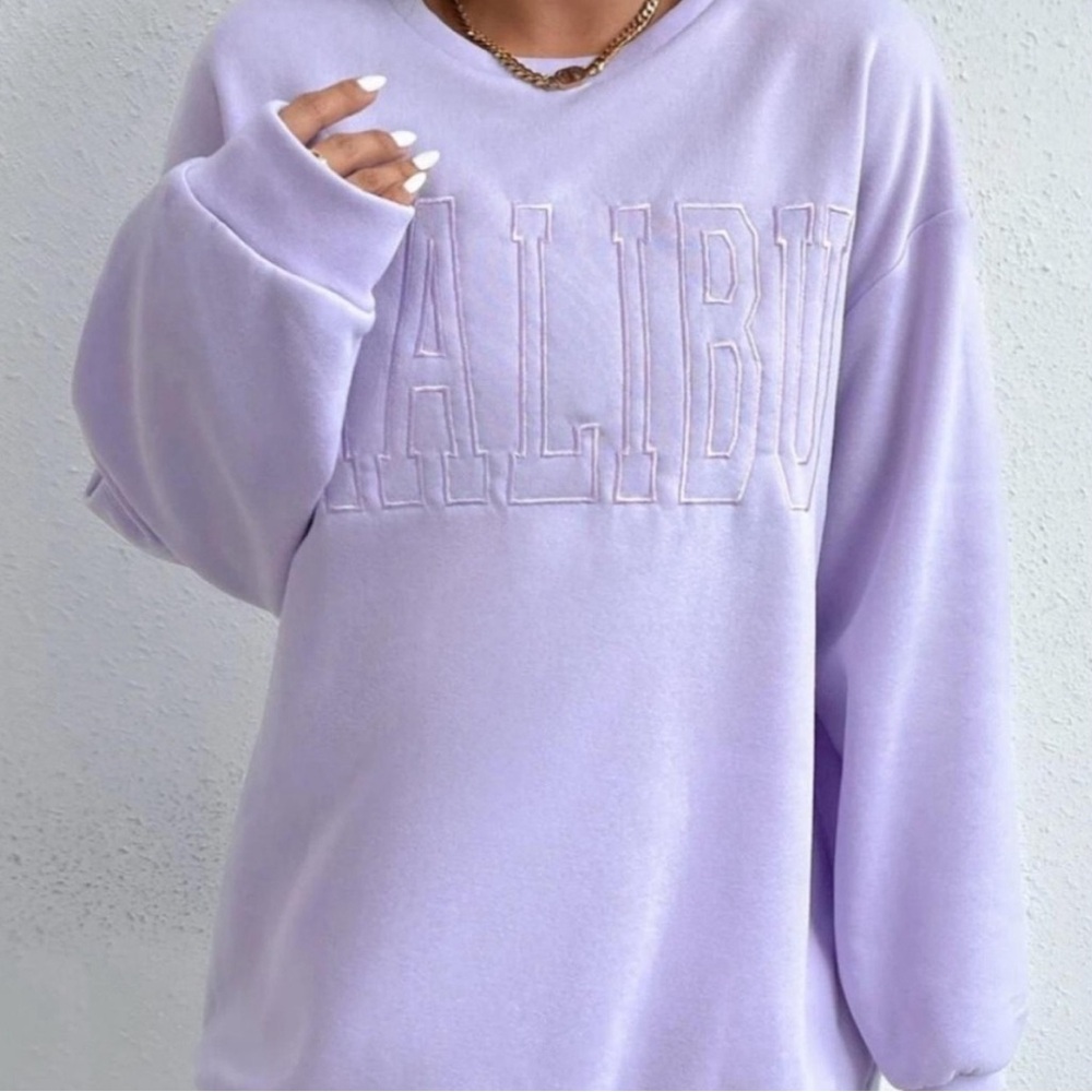 Purple Malibu Crewneck
